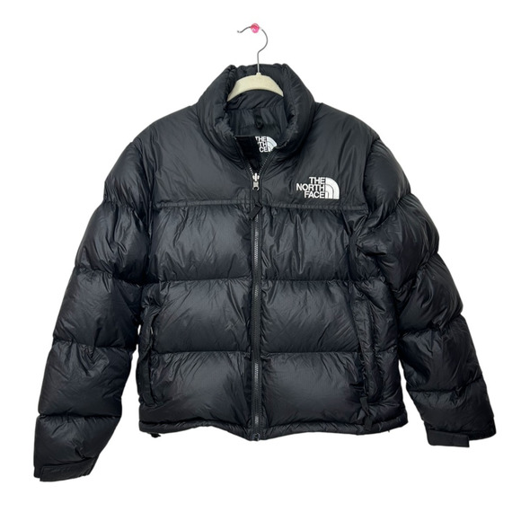 The North Face 1996 Nuptse 700 Down Puffer Jacket Womens M Black Retro Outdoors - Picture 1 of 9